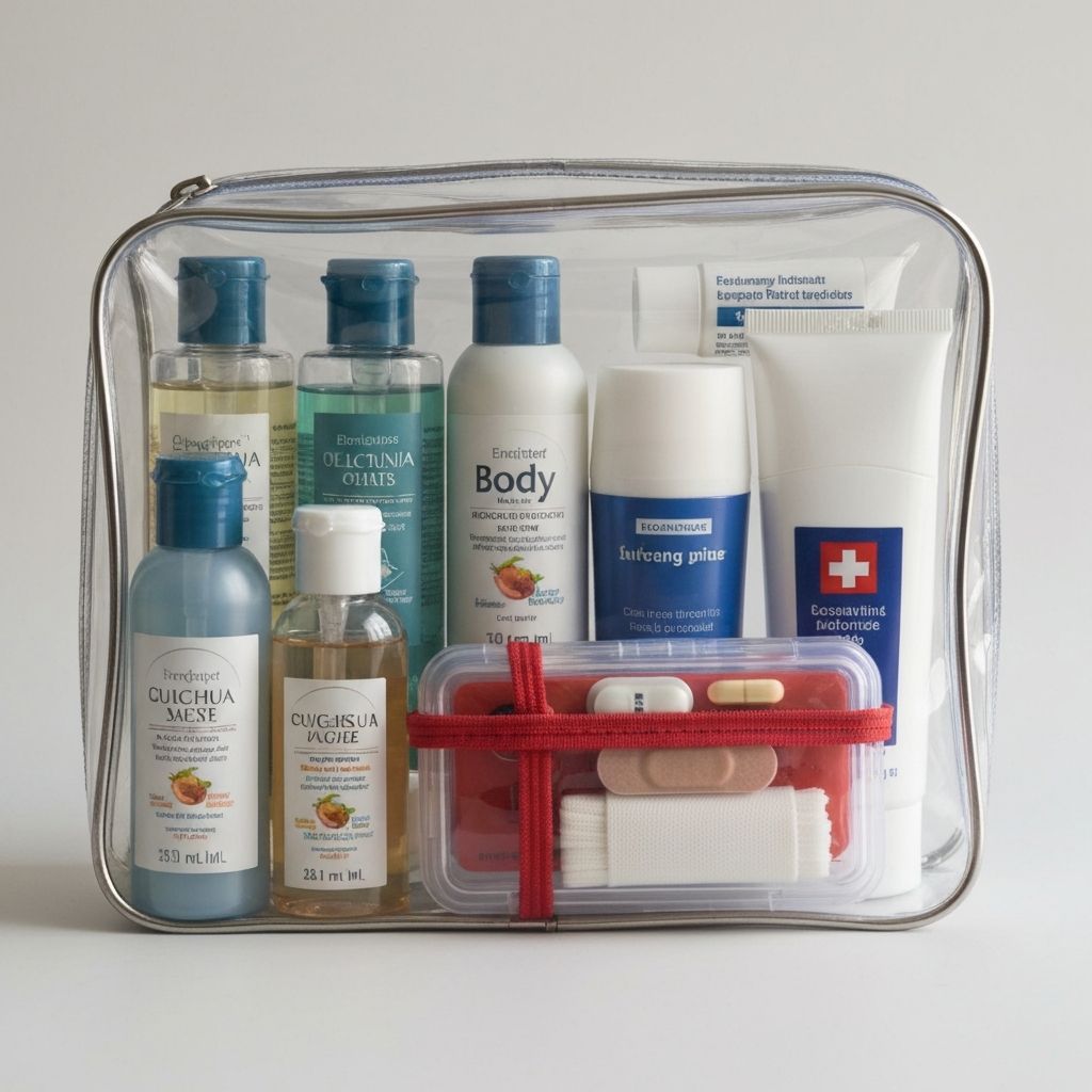 Seyahat boy kozmetik ve hijyen ürünleri
